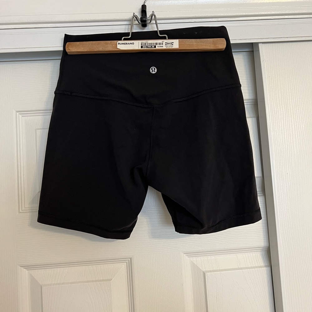 Lululemon black align bike shorts
